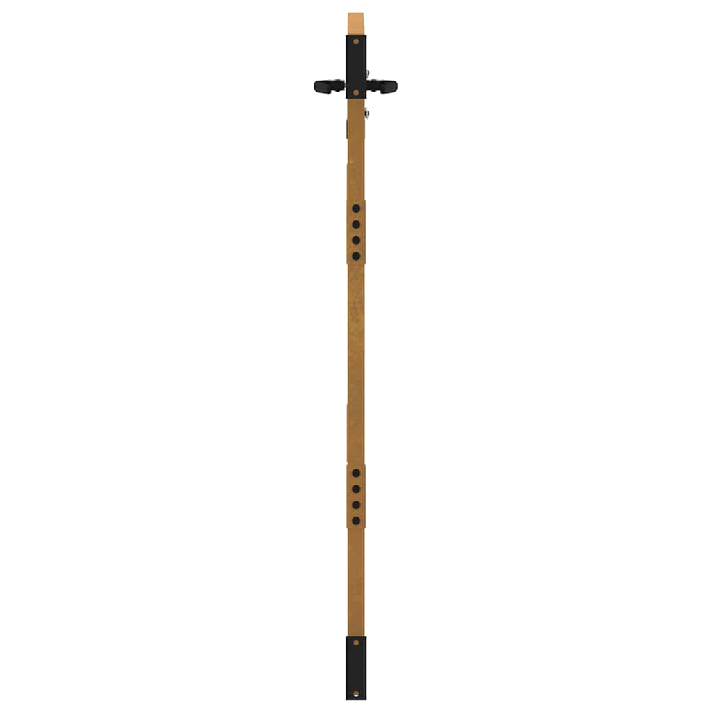 Cancello da Giardino 85x150 cm Acciaio Corten Design Quadrato 153247