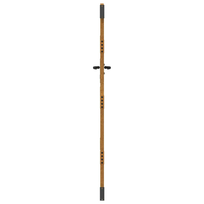 Cancello da giardino-Porta da giardino 85x175 cm Acciaio Corten Design Quadrato