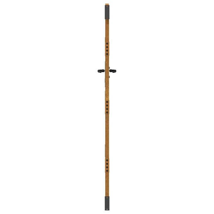 Cancello da Giardino 85x175 cm Acciaio Corten Design Quadrato 153248