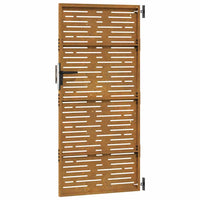 Cancello da Giardino 85x175 cm Acciaio Corten Design Quadrato 153248