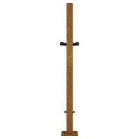 Cancello da Giardino 105x80m in Acciaio Corten Design Quadrato