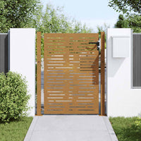 Cancello da Giardino105x155 cm Acciaio Corten Design Quadratocod mxl 79618
