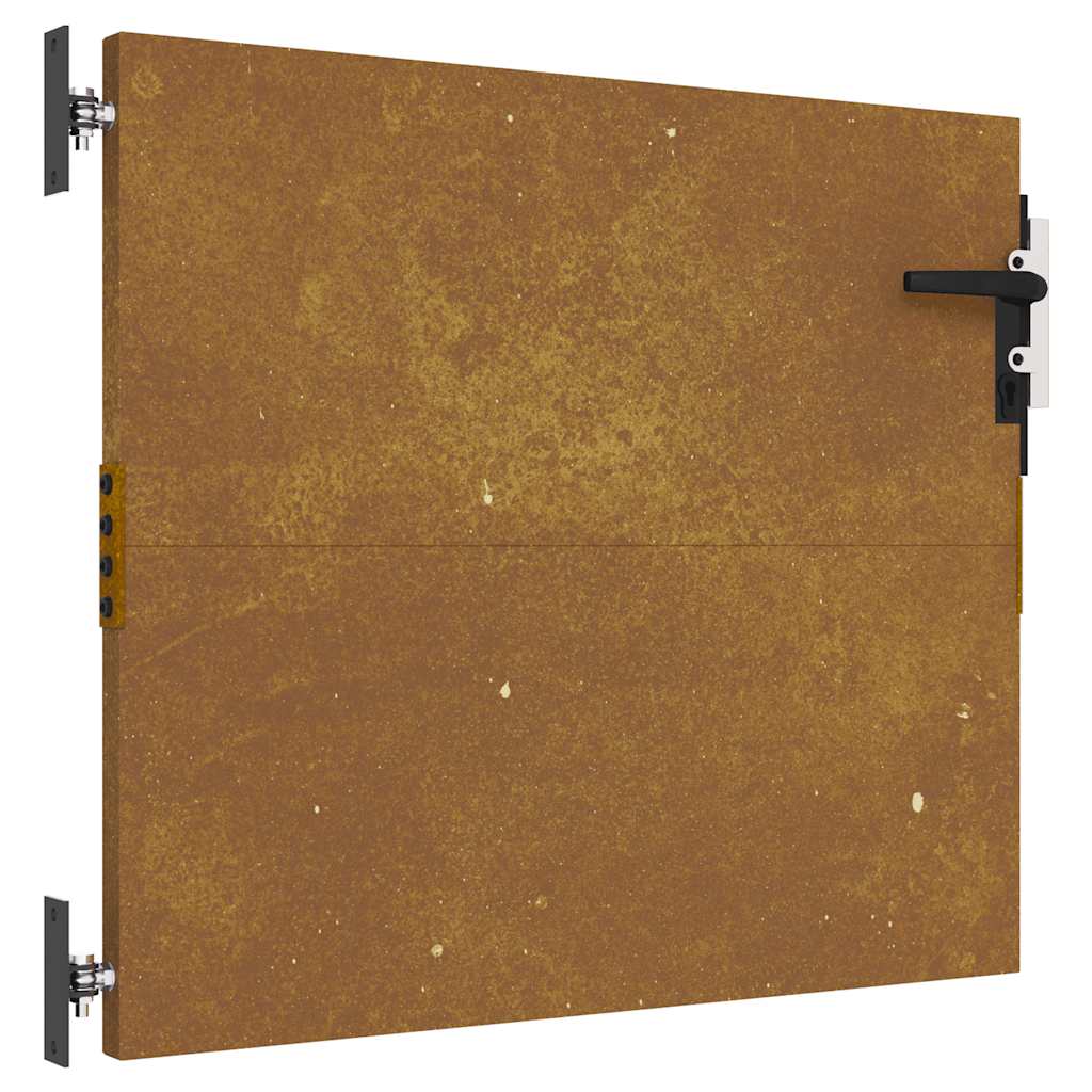 Cancello da Giardino 85x75 cm in Acciaio Corten 153256