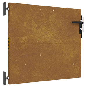 Cancello da Giardino 85x75 cm in Acciaio Corten 153256