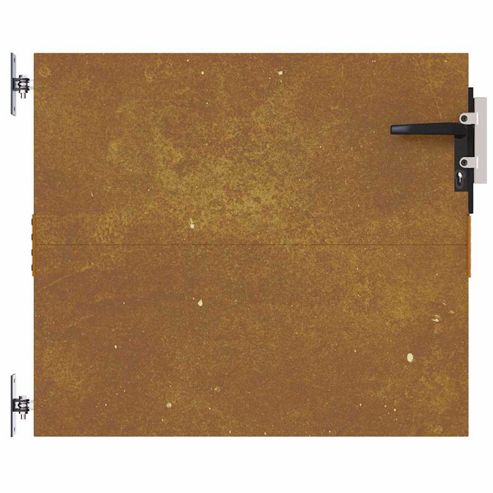 Cancello da Giardino 85x75 cm in Acciaio Corten 153256