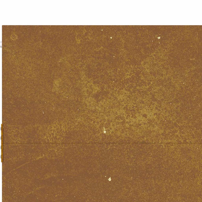 Cancello da Giardino 85x75 cm in Acciaio Corten 153256