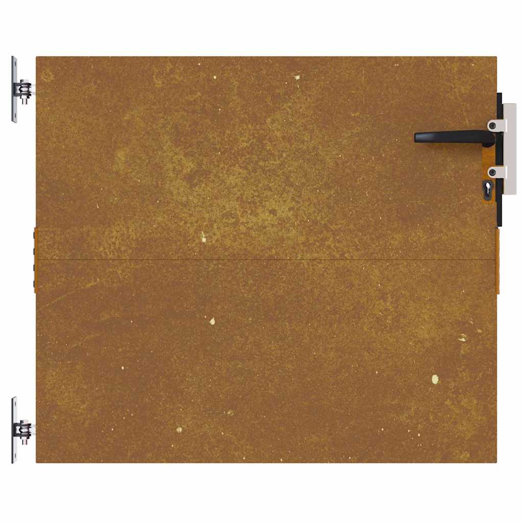 Cancello da Giardino 85x100 cm in Acciaio Corten 153257