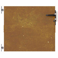 Cancello da Giardino 85x100 cm in Acciaio Corten 153257