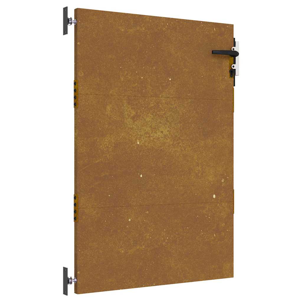 Cancello da Giardino 85x125 cm in Acciaio Corten 153258
