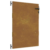 Cancello da Giardino 85x125 cm in Acciaio Corten 153258