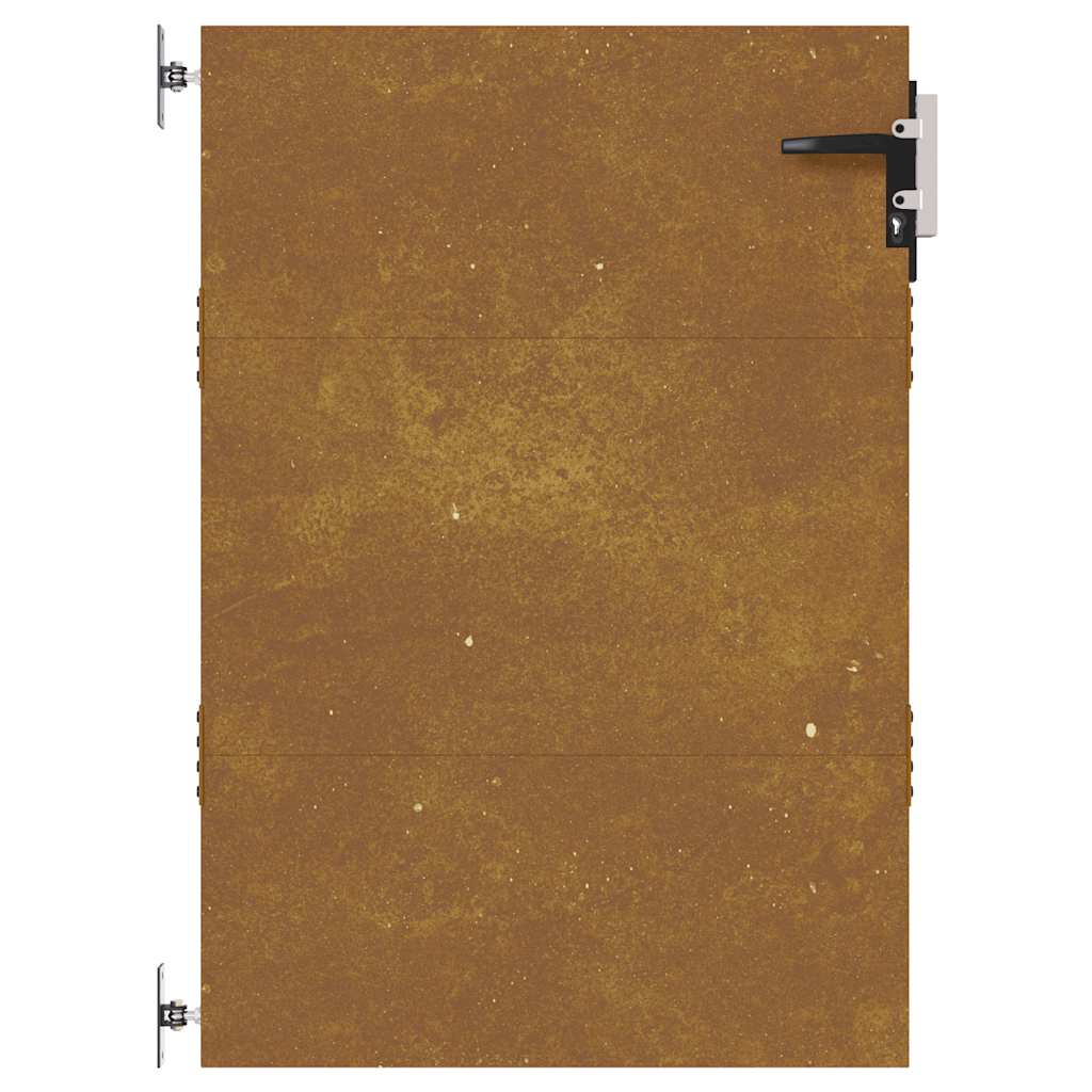 Cancello da Giardino 85x125 cm in Acciaio Corten 153258