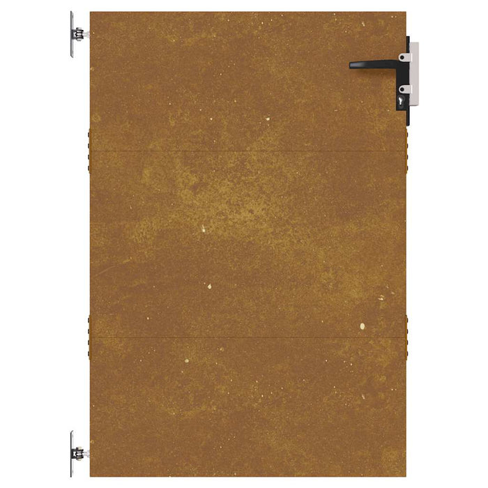 Cancello da Giardino 85x125 cm in Acciaio Corten 153258