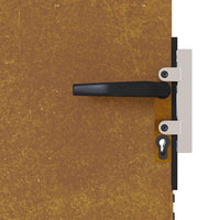 Cancello da Giardino 85x125 cm in Acciaio Corten 153258
