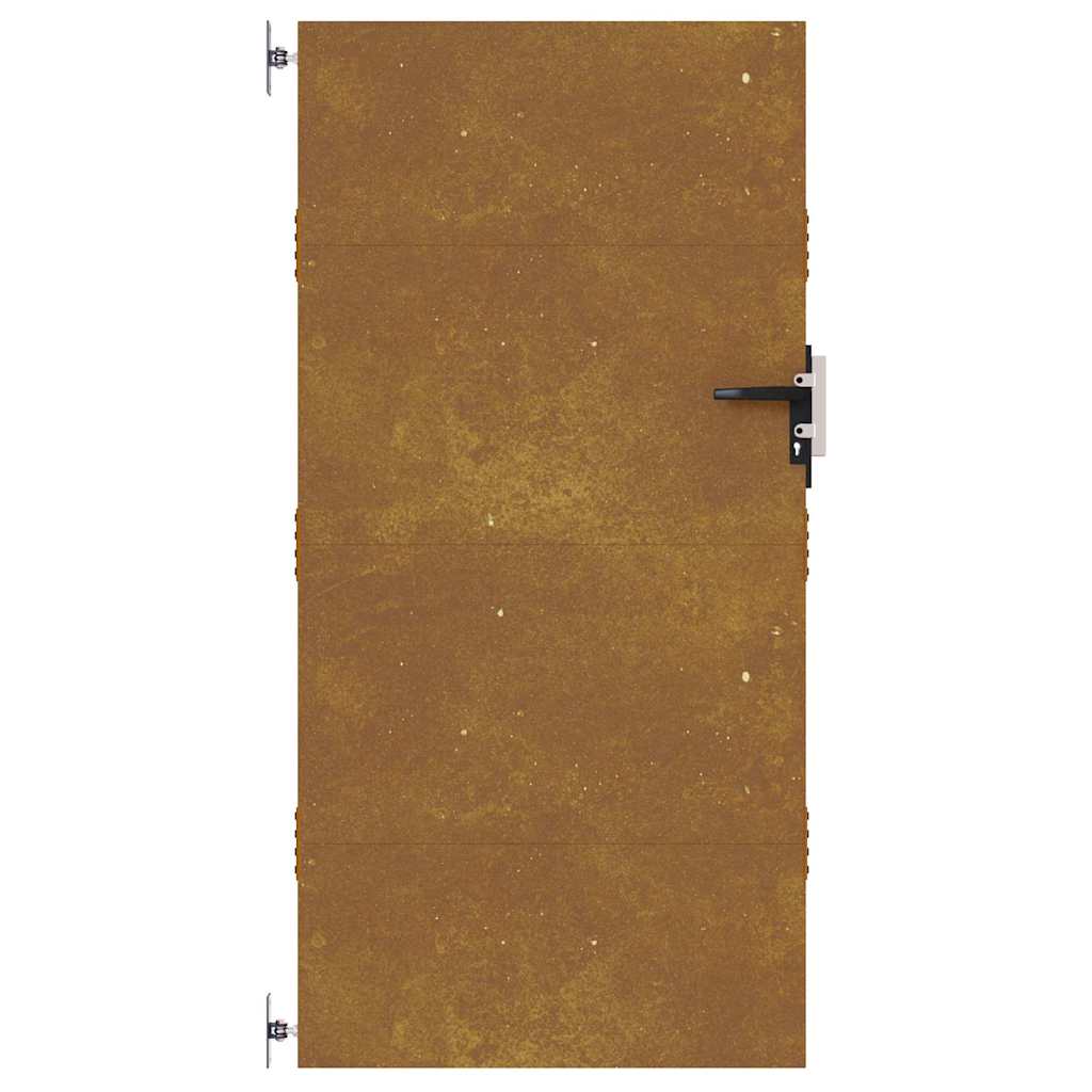 Cancello da Giardino 85x175 cm in Acciaio Corten 153260
