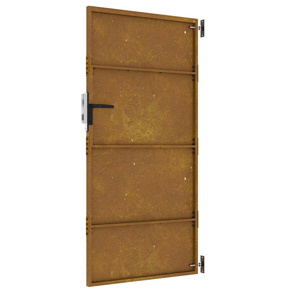 Cancello da Giardino 85x175 cm in Acciaio Corten 153260
