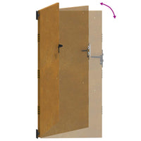 Cancello da Giardino 85x175 cm in Acciaio Corten 153260