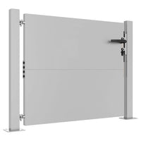 Cancello da Giardino 105x80 cm in Acciaio Corten 153262