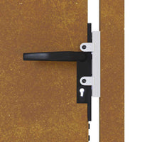 Cancello da Giardino 105x80 cm in Acciaio Corten 153262