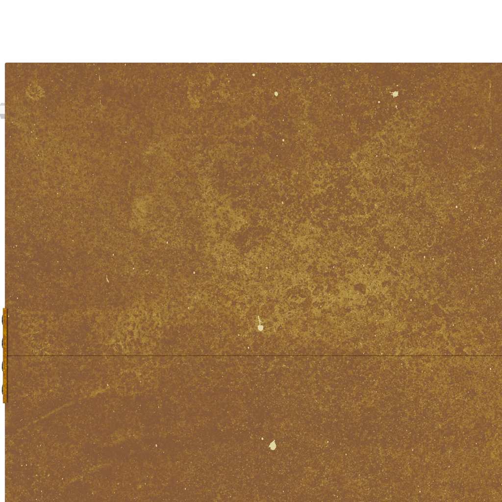 Cancello da Giardino 105x80 cm in Acciaio Corten 153262