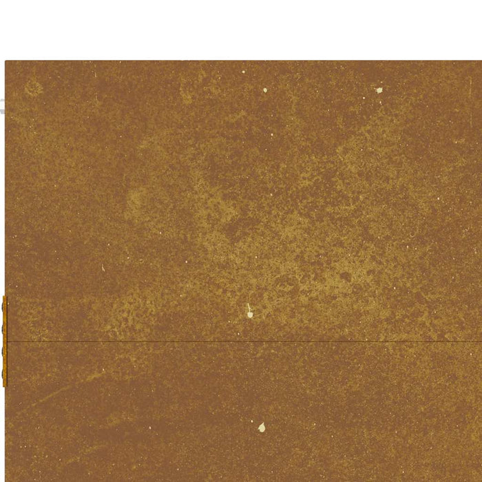 Cancello da Giardino 105x80 cm in Acciaio Corten 153262