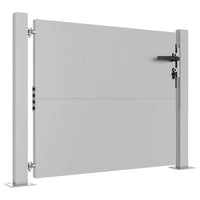 Cancello da Giardino 105x105 cm in Acciaio Corten 153263