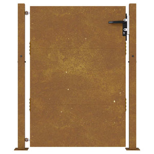 Cancello da Giardino 105x130 cm in Acciaio Corten 153264