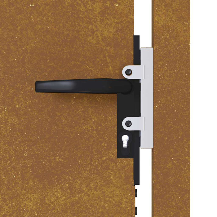 Cancello da Giardino 105x130 cm in Acciaio Corten 153264