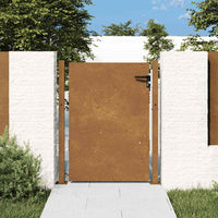 Cancello da Giardino 105x130 cm in Acciaio Corten 153264