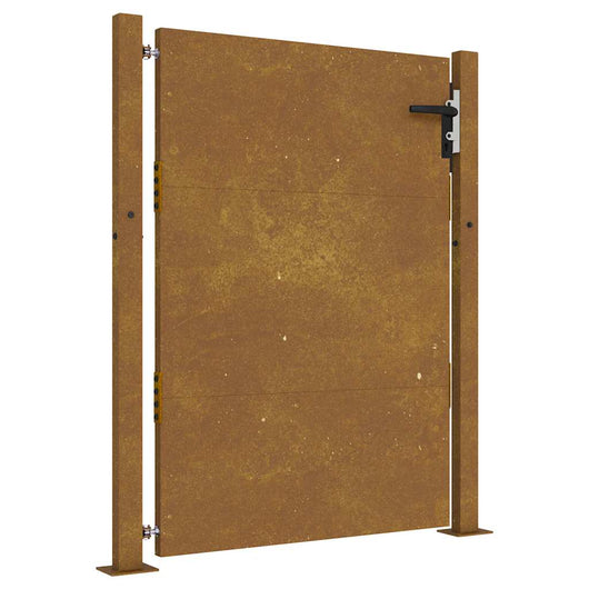 Cancello da Giardino 105x155 cm in Acciaio Corten 153265