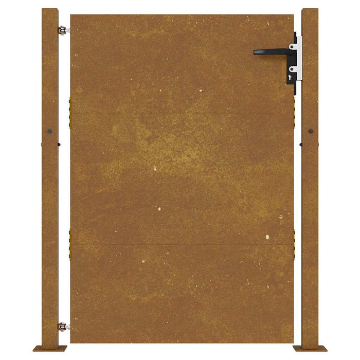 Cancello da Giardino 105x155 cm in Acciaio Corten 153265