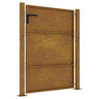 Cancello da Giardino 105x155 cm in Acciaio Corten 153265