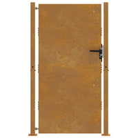 Cancello da Giardino 105x180 cm in Acciaio Corten 153266