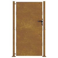 Cancello da Giardino 105x180 cm in Acciaio Corten 153266