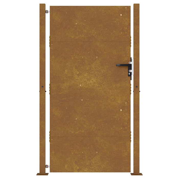 Cancello da Giardino 105x180 cm in Acciaio Corten 153266