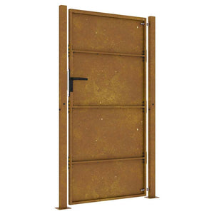 Cancello da Giardino 105x180 cm in Acciaio Corten 153266