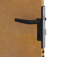 Cancello da Giardino 105x180 cm in Acciaio Corten 153266