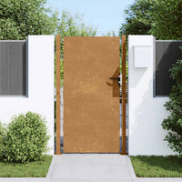Cancello da Giardino 105x180 cm in Acciaio Corten 153266
