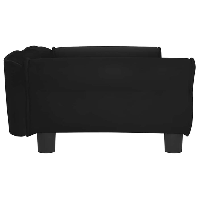 Lettino per Cani Nero 95x55x30 cm in Velluto 171814