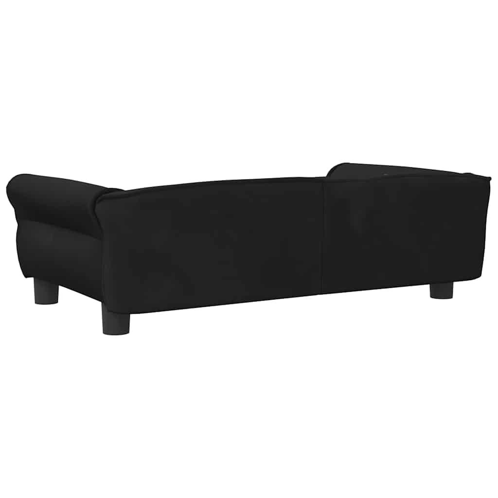 Lettino per Cani Nero 95x55x30 cm in Velluto 171814