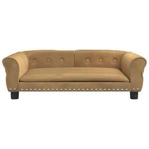 Lettino per Cani Marrone 95x55x30 cm in Velluto 171815