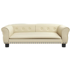 Lettino per Cani Crema 95x55x30 cm in Similpelle 171818