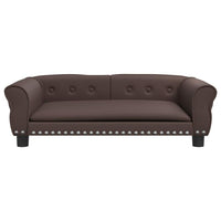 Lettino per Cani Marrone 95x55x30 cm in Similpelle