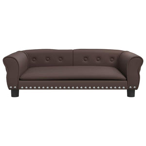 Lettino per Cani Marrone 95x55x30 cm in Similpelle