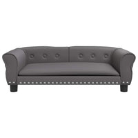 Lettino per Cani Grigio 95x55x30 cm in Similpelle 171820