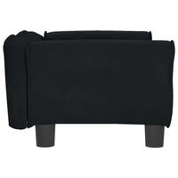 Cuccia per cani comodo divano 70 x 45 x 30 cm velluto nero 02_0042863