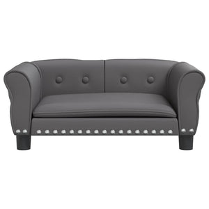 Lettino per Cani Grigio 70x45x30 cm in Similpelle 171834