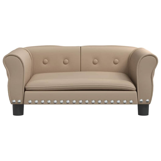 Cuccia per cani comodo divano cappuccino 70 x 45 x 30 cm similpelle marrone 02_0043081