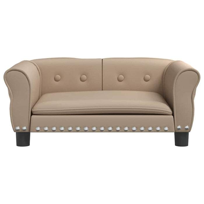 Cuccia per cani comodo divano cappuccino 70 x 45 x 30 cm similpelle marrone 02_0043081