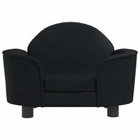 Cuccia per cani comodo divano 66 x 40 x 45 cm velluto nero 02_0042781
