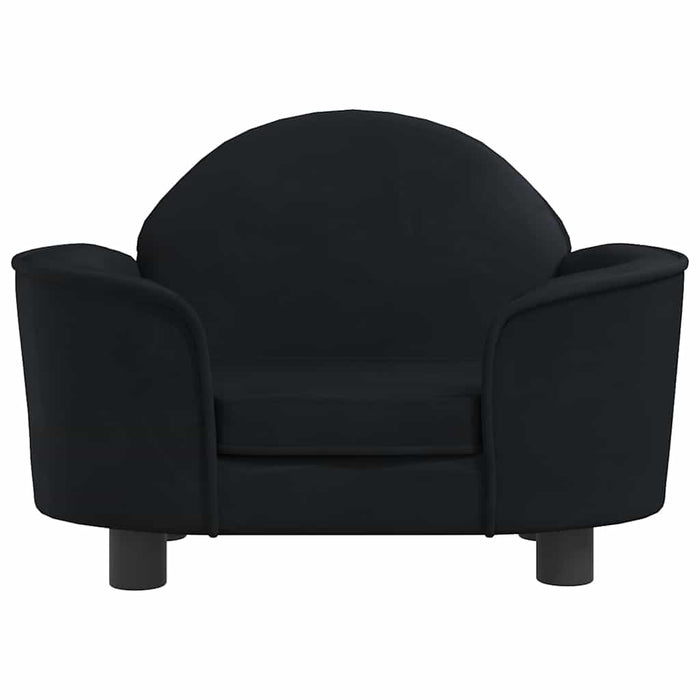Cuccia per cani comodo divano 66 x 40 x 45 cm velluto nero 02_0042781